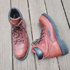 Vintage 90s y2k Red Wing Shoes 2406 Supersole 6" Safety Toe Lace-up Boots 9.5